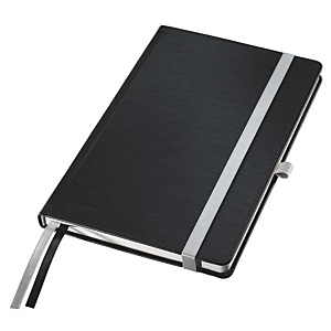 Leitz Style Blocco note A quadretti, A5, Copertina rigida, 80 fogli, Nero satinato Leitz Style Blocco note A quadretti, A5, Copertina rigida, 80 fogli, Nero satinato