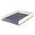 LEITZ Vaschetta portacorrispondenza WOW Dual Color, 26,7 x 33,6 x 50 cm, Bianco/Silver metallizzato - 1