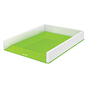 Leitz Vaschetta portacorrispondenza WOW Dual Color, 267 x 336 x 90 mm, bianco/verde lime metallizzato Leitz Vaschetta portacorrispondenza WOW Dual Color, 267 x 336 x 90 mm, bianco/verde lime metallizzato