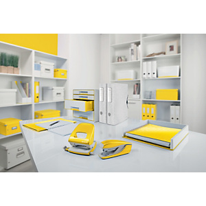 Leitz Vaschetta portacorrispondenza WOW, mm 255 x 360 x 70 h, Giallo perlato Leitz Vaschetta portacorrispondenza WOW, mm 255 x 360 x 70 h, Giallo perlato