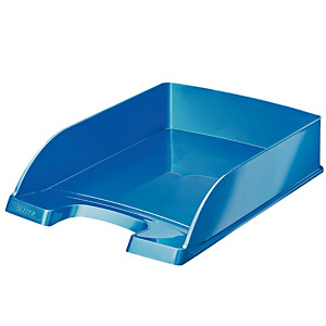Leitz Vaschette portacorrispondenza linea ''Classic Plus Wow'' - Dimensioni est. cm 25,5 x 36 x 7 h - Colore azzurro perlato Leitz Vaschette portacorrispondenza linea ''Classic Plus Wow'' - Dimensioni est. cm 25,5 x 36 x 7 h - Colore azzurro perlato
