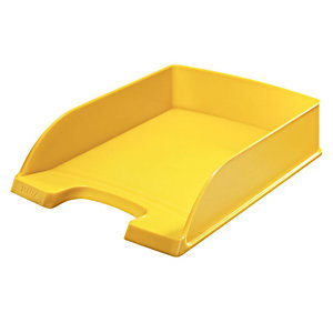 Leitz Vaschette portacorrispondenza linea ''Plus Desk Top'' - Classic - Dimensioni est. cm 25,5 x 36 x 7 h - Colore: giallo girasole