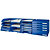 Leitz Vaschette portacorrispondenza linea ''Plus Desk Top'' - Jumbo - Dimensioni est. cm 25,5 x 36 x 10,3 h - Colore: blu fiordaliso - 4