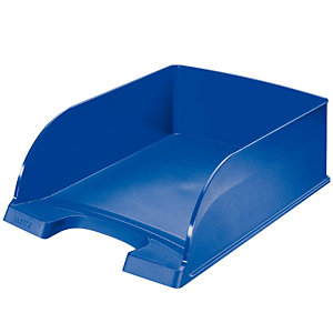 Leitz Vaschette portacorrispondenza linea ''Plus Desk Top'' - Jumbo - Dimensioni est. cm 25,5 x 36 x 10,3 h - Colore: blu fiordaliso