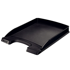 Leitz Vaschette portacorrispondenza linea "Plus Desk Top" - Slim - Dimensioni est. cm 25,5 x 36 x 3,7 h - Colore: nero di mora Leitz Vaschette portacorrispondenza linea "Plus Desk Top" - Slim - Dimensioni est. cm 25,5 x 36 x 3,7 h - Colore: nero di mora