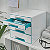 Leitz WOW Cajonera de escritorio, A4 Maxi, 4 cajones, 287 x 270 x 363 mm, blanco y verde azulado metalizado - 3