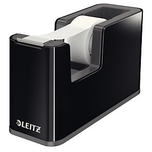 Leitz WOW Dual Color Black Dispenser per nastro adesivo, 51 x 126 x 76 mm, Nero e grigio antracite