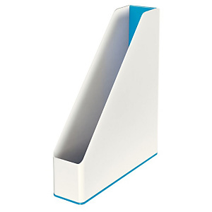 Leitz WOW Dual Color Portariviste, Dimensioni 272 x 318 x 73 mm, Colore Bianco/Azzurro metallizzato Leitz WOW Dual Color Portariviste, Dimensioni 272 x 318 x 73 mm, Colore Bianco/Azzurro metallizzato