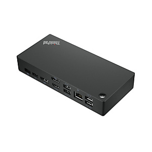 Lenovo 40AY0090EU, Alámbrico, USB 3.2 Gen 1 (3.1 Gen 1) Type-C, 10,100,1000 Mbit/s, Negro, 4K Ultra HD, 3840 x 2160 Pixeles