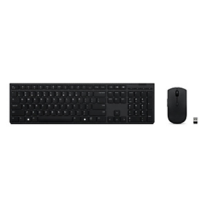 Lenovo 4X31K03968, Taille réelle (100 %), Sans fil, RF sans fil + Bluetooth, Commutateur de touche « ciseaux », Gris, Souris incluse 4X31K03942 Lenovo 4X31K03968, Taille réelle (100 %), Sans fil, RF sans fil + Bluetooth, Commutateur de touche « ciseaux », Gris, Souris incluse 4X31K03942