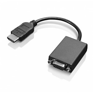 Lenovo HDMI / VGA, 0,20 m, HDMI, VGA, Mâle, Femelle, Noir 0B47069