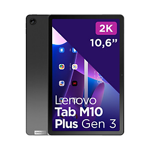 Lenovo Tab M10 Plus, 26,9 cm (10.6'), 2000 x 1200 pixels, 128 Go, 4 Go, Android 12, Gris ZAAM0233SE Lenovo Tab M10 Plus, 26,9 cm (10.6'), 2000 x 1200 pixels, 128 Go, 4 Go, Android 12, Gris ZAAM0233SE