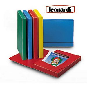 LEONARDI Cartella progetti con elastico, Polipropilene, Rosso, 350 mm x 240 mm x 30 mm LEONARDI Cartella progetti con elastico, Polipropilene, Rosso, 350 mm x 240 mm x 30 mm