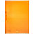 LEONARDI Cartellina con clip fermafogli, 22 x 30 cm, Capacità 40 fogli, PPL, Arancione trasparente - 1