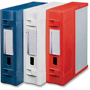 LEONARDI Scatola archivio Combi Box E-600, Polipropilene, Coperchio laterale, Blu Navy, 360 mm x 300 mm x 90 mm LEONARDI Scatola archivio Combi Box E-600, Polipropilene, Coperchio laterale, Blu Navy, 360 mm x 300 mm x 90 mm