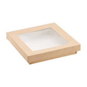 LEONE Contenitore per alimenti con finestra, 14 x 14 x 5 cm, 1.000 ml, Avana (confezione 250 pezzi) LEONE Contenitore per alimenti con finestra, 14 x 14 x 5 cm, 1.000 ml, Avana (confezione 250 pezzi)