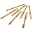 LEONE Forchettine monouso Lux in legno di bambù, 9 cm (confezione 100 pezzi) - 1