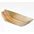 LEONE Piroga monouso in legno, 12 x 7 x 2 cm, Naturale (confezione 50 pezzi) - 1