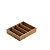 LEONE Portabustine/portaposate in legno di bamboo, 29 x 27,5 x 6 cm, Naturale - 1
