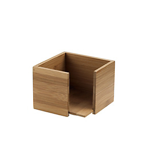 LEONE Portatovaglioli in legno di bamboo, Per tovaglioli 33 x 33 cm, Naturale LEONE Portatovaglioli in legno di bamboo, Per tovaglioli 33 x 33 cm, Naturale
