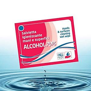 LEONE Salvietta igienizzante mani e superfici ALCOHOL 70%, Viscosa (confezione 400 pezzi) LEONE Salvietta igienizzante mani e superfici ALCOHOL 70%, Viscosa (confezione 400 pezzi)