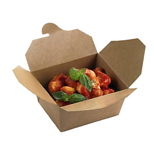 LEONE Scatola take away Box Havana, Carta Kraft, 20 x 16,5 x 9,5 cm, Avana (confezione 160 pezzi) LEONE Scatola take away Box Havana, Carta Kraft, 20 x 16,5 x 9,5 cm, Avana (confezione 160 pezzi)