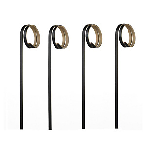 LEONE Spiedi in bamboo Ricciolo, 12 cm, Nero (confezione 100 pezzi) LEONE Spiedi in bamboo Ricciolo, 12 cm, Nero (confezione 100 pezzi)