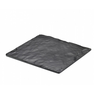 LEONE Vassoio quadrato gastronorm in melamina, 25 x 25 x 2 cm, Nero LEONE Vassoio quadrato gastronorm in melamina, 25 x 25 x 2 cm, Nero