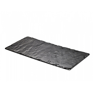 LEONE Vassoio rettangolare gastronorm in melamina, 40 x 15 cm, Nero LEONE Vassoio rettangolare gastronorm in melamina, 40 x 15 cm, Nero