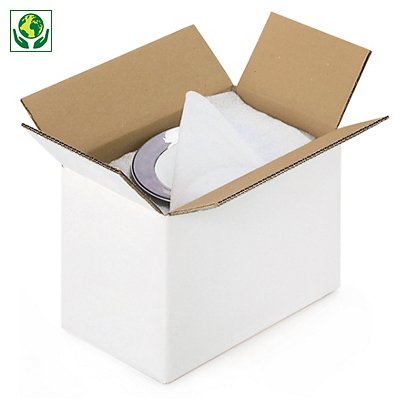 Lepenkové krabice 5VVL, biele, 600 x 400 x 400 mm  | RAJA® - 1
