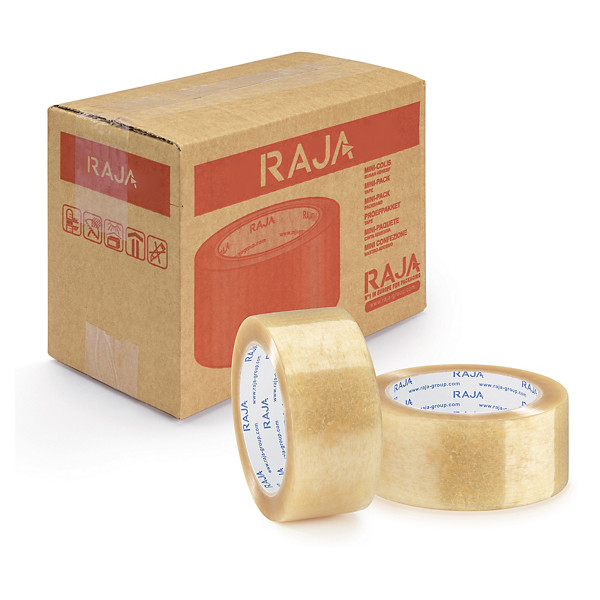Lepiaca PP páska 50mm, návin 66m, priemyselná, priehľadná, hrúbka 50µm | RAJA - 1