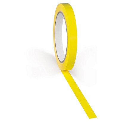 Lepiaca PVC páska 12mm, návin 66m, žltá, hrúbka 57µm | RAJA - 1