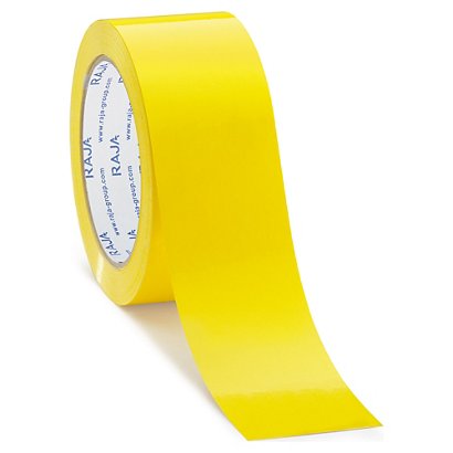 Lepiaca PVC páska 50mm, návin 66m, žltá, tichá, hrúbka 35µm | RAJA - 1