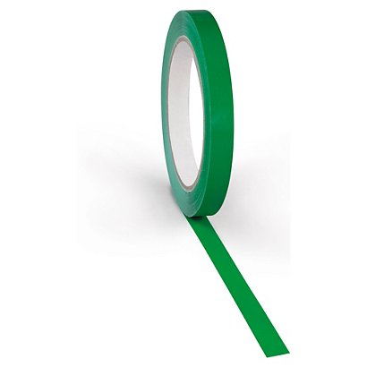 Lepicí PVC páska 12mm, návin 66m, zelená, tloušťka 57µm | RAJA - 1
