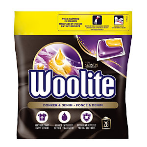 Lessive en dosettes Woolite noir et foncé, 28 doses