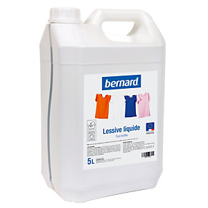 Lessive liquide concentrée Bernard tous textiles 5 L Lessive liquide concentrée Bernard tous textiles 5 L
