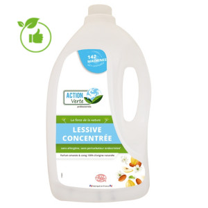 Lessive liquide concentrée écologique Action Verte 142 lavages