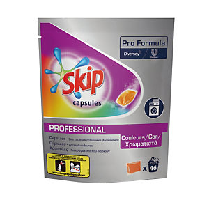 Lessive liquide en dosette Skip Professional, pour textiles colorés, 46 doses