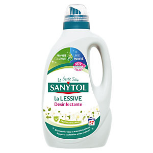 Lessive liquide désinfectante Sanytol fraicheur florale 57 lavages