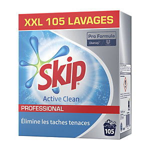 Lessive en poudre Skip Active Clean Professional 105 lavages