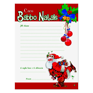 Letterina a Babbo Natale, 180 x 240 mm, Soggetto Babbo Natale (confezione 3 pezzi) Letterina a Babbo Natale, 180 x 240 mm, Soggetto Babbo Natale (confezione 3 pezzi)