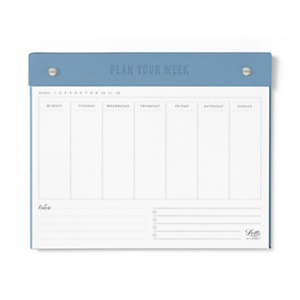 LETTS OF LONDON Planner settimanale non datato, Conscious eco friendly, 25 x 20 cm, Azzurro LETTS OF LONDON Planner settimanale non datato, Conscious eco friendly, 25 x 20 cm, Azzurro