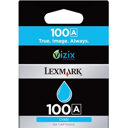Lexmark 100, 14N0900E, Cartucho de Tinta, Cian - 1