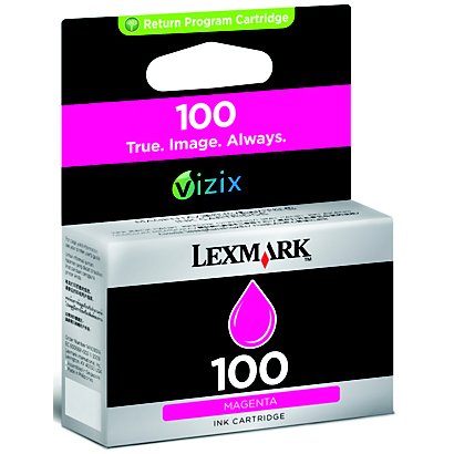 Lexmark 100, 14N0901E, Cartucho de Tinta, Magenta - 1