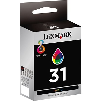 Lexmark 31, 18C0031E, Cartucho de Tinta, evercolor™2, Tricolor