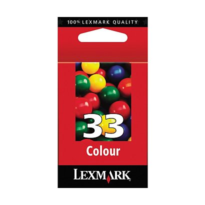 Lexmark 33, 018CX033E, Cartucho de Tinta, Tricolor - 1