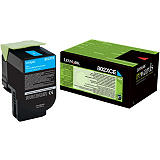 Lexmark 802XCE, 80C2XCE, Tóner Original, Cian, Alta Capacidad Lexmark 802XCE, 80C2XCE, Tóner Original, Cian, Alta Capacidad