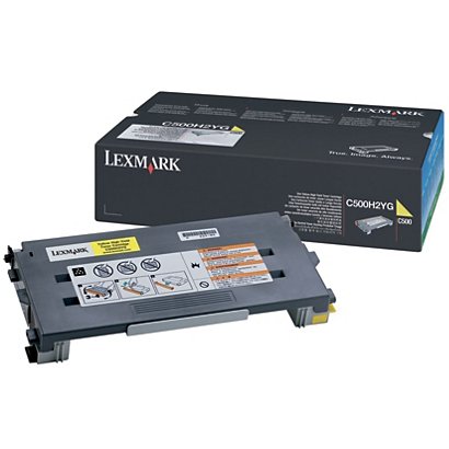 Lexmark C500S2YG, Tóner Original, Amarillo - 1