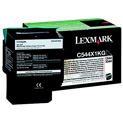 Lexmark C544X1KG, Tóner Original, Negro