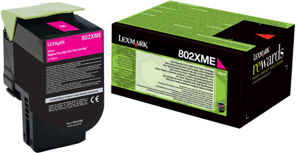 Lexmark Cartouche de toner, 802XM Corporate, 80C2XME, à l'unité, magenta